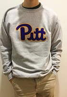 Champion Pitt Panthers Mens Grey Logo Long Sleeve Crew Sweatshirt