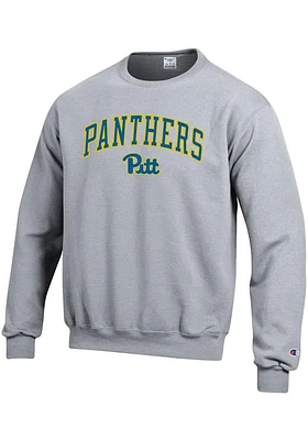 Champion Pitt Panthers Mens Arch Mascot Long Sleeve Crew Sweatshirt