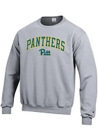 Champion Pitt Panthers Mens Arch Mascot Long Sleeve Crew Sweatshirt
