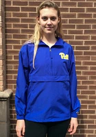 Champion Pitt Panthers Mens Blue Packable Wordmark Light Weight Jacket