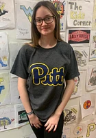 Champion Pitt Panthers Charcoal Primary Short Sleeve T Shirt