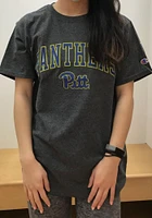 Champion Pitt Panthers Charcoal Arch Mascot Short Sleeve T Shirt