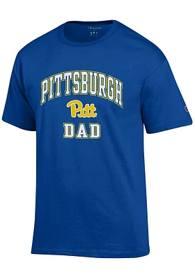 Champion Pitt Panthers Blue Wordmark Dad Short Sleeve T Shirt