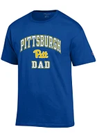 Champion Pitt Panthers Blue Wordmark Dad Short Sleeve T Shirt