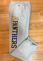 Champion Pitt Panthers Mens Grey Logo Sweatpants