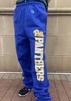 Champion Pitt Panthers Mens Blue Logo Sweatpants