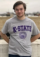 Champion K-State Wildcats Grey Official Seal Short Sleeve T Shirt