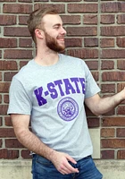 Champion K-State Wildcats Grey Official Seal Short Sleeve T Shirt