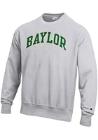 Champion Baylor Bears Mens Grey Reverse Weave Long Sleeve Crew Sweatshirt