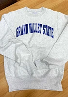 Champion Grand Valley State Lakers Mens Grey Reverse Weave Long Sleeve Crew Sweatshirt