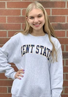 Champion Kent State Golden Flashes Mens Grey Reverse Weave Long Sleeve Crew Sweatshirt