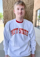 Champion Pitt State Gorillas Mens Grey Reverse Weave Long Sleeve Crew Sweatshirt
