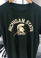 Champion Michigan State Spartans Womens Green Mom Short Sleeve T-Shirt