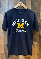 Champion Michigan Wolverines Womens Blue Grandma Short Sleeve T-Shirt
