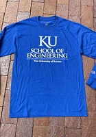 Champion Kansas Jayhawks Blue School of Engineering Long Sleeve T Shirt