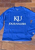 Champion Kansas Jayhawks Blue School of Journalism and Mass Communications Long Sleeve T Shirt