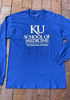 Champion Kansas Jayhawks Blue School of Medicine Long Sleeve T Shirt