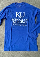 Champion Kansas Jayhawks Blue School of Nursing Long Sleeve T Shirt