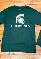 Champion Michigan State Spartans Green Kinesiology Long Sleeve T Shirt
