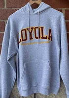Champion Loyola Ramblers Mens Grey Arch Long Sleeve Hoodie