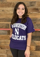 Champion Northwestern Wildcats Purple Number One Short Sleeve T Shirt