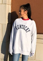 Champion Kentucky Mens Grey Wordmark Long Sleeve Crew Sweatshirt