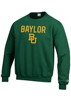 Champion Baylor Bears Mens Green Arch Long Sleeve Crew Sweatshirt