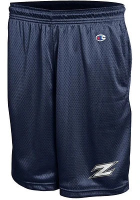 Champion Akron Zips Mens Navy Blue Mesh Shorts
