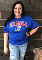 Champion Kansas Jayhawks Arch Mascot Short Sleeve T Shirt