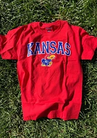 Champion Kansas Jayhawks Arch Mascot Short Sleeve T Shirt