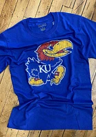 Champion Kansas Jayhawks Distressed Short Sleeve T Shirt