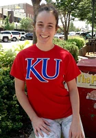 Champion Kansas Jayhawks Red Front/Back Short Sleeve T Shirt