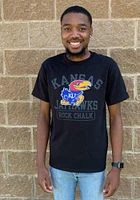 Champion Kansas Jayhawks Black Impact Short Sleeve T Shirt