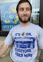 Champion Kansas Jayhawks Grey Its Okay Short Sleeve T Shirt