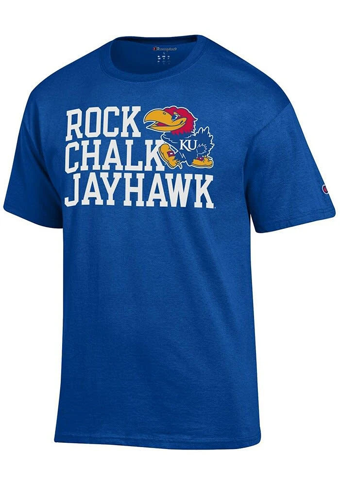 Champion Kansas Jayhawks Slogan Short Sleeve T Shirt