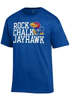 Champion Kansas Jayhawks Slogan Short Sleeve T Shirt