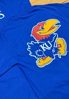 Champion Kansas Jayhawks Blue Rally Loud Short Sleeve T Shirt