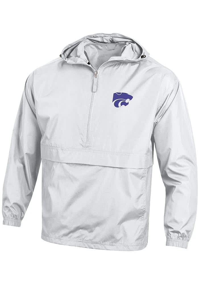 Champion K-State Wildcats Mens White Logo Light Weight Jacket