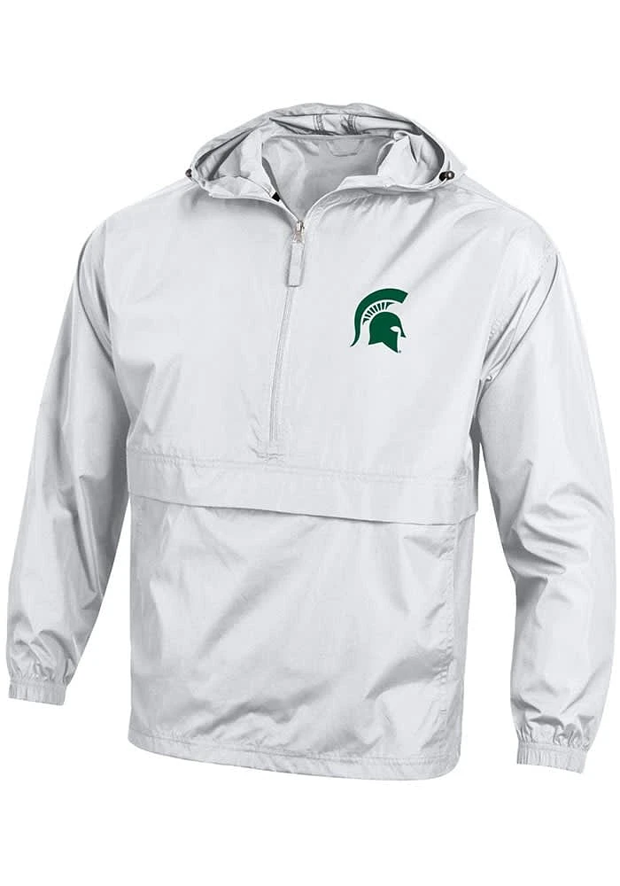 Champion Michigan State Spartans Mens White Logo Light Weight Jacket