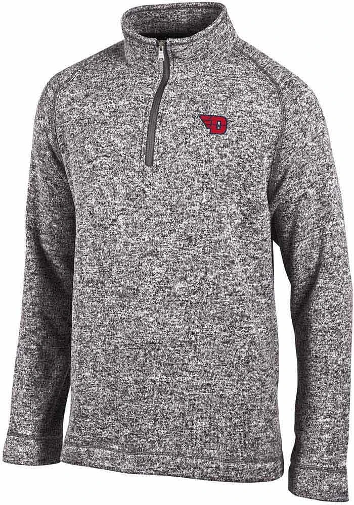 Champion Dayton Flyers Mens Grey Arctic Long Sleeve 1/4 Zip Pullover