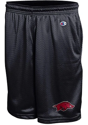 Champion Arkansas Razorbacks Mens Black Mesh Shorts