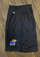 Champion Kansas Jayhawks Mens Black Mesh Shorts