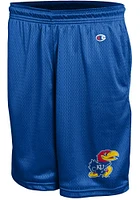 Champion Kansas Jayhawks Mens Blue Mesh Shorts