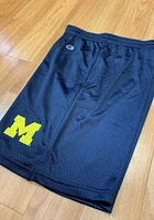 Champion Michigan Wolverines Mens Blue Mesh Shorts