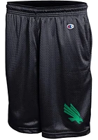 Champion North Texas Mean Green Mens Black Emblem Mesh Shorts