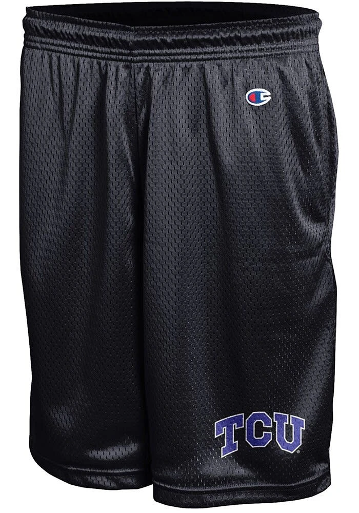 Champion TCU Horned Frogs Mens Black Mesh Shorts