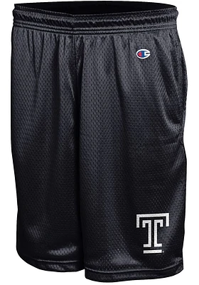 Champion Temple Owls Mens Black Mesh Shorts