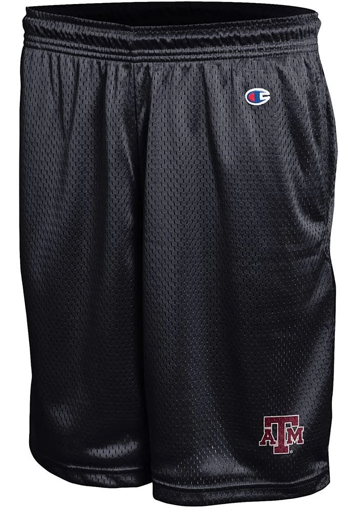 Champion Texas A&M Aggies Mens Black Mesh Shorts