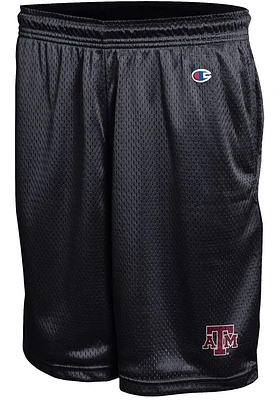 Champion Texas A&M Aggies Mens Black Mesh Shorts