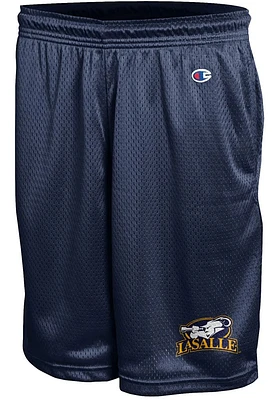 Champion La Salle Explorers Mens Navy Blue Mesh Shorts
